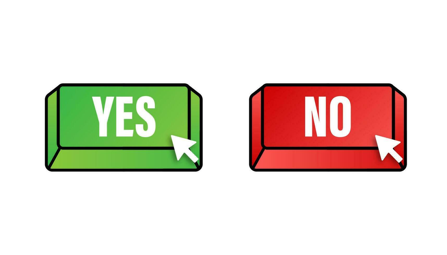 Yes or no Stock Illustration