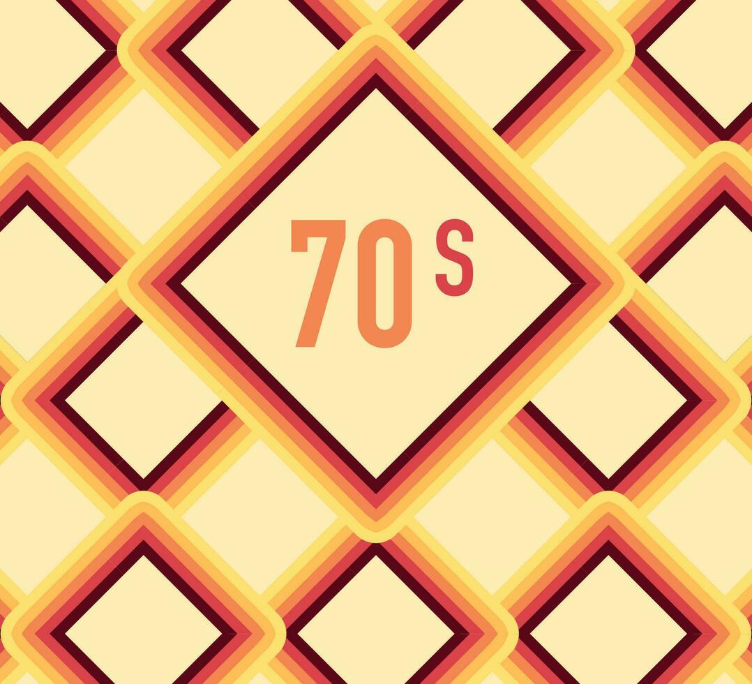 70s, 1970 abstract vector stock retro lines background. Vector illustration.