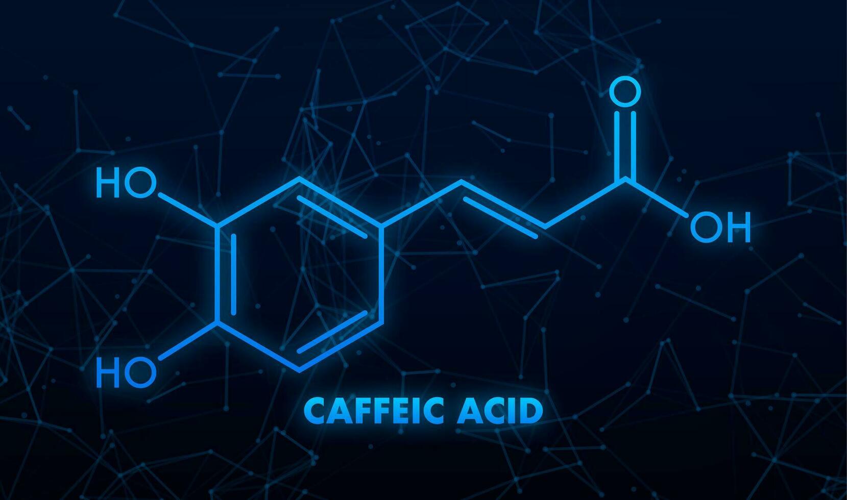 cafeico ácido. cafeico ácido, genial diseño para ninguna propósitos vector