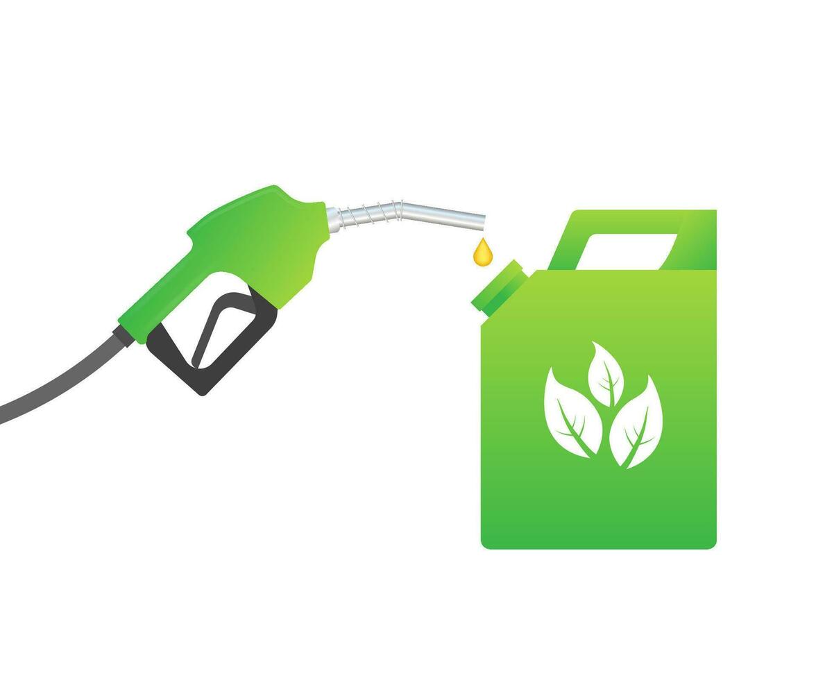 Biofuel canister vector icon illustration isolated on white background.