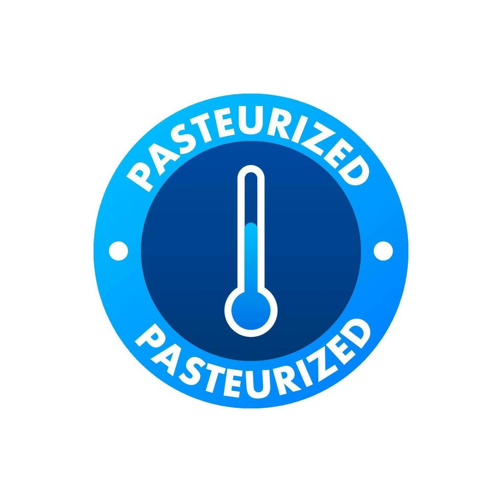 pasteurizado vector icono conjunto aislado en blanco antecedentes. pasteurizado para embalaje diseño.