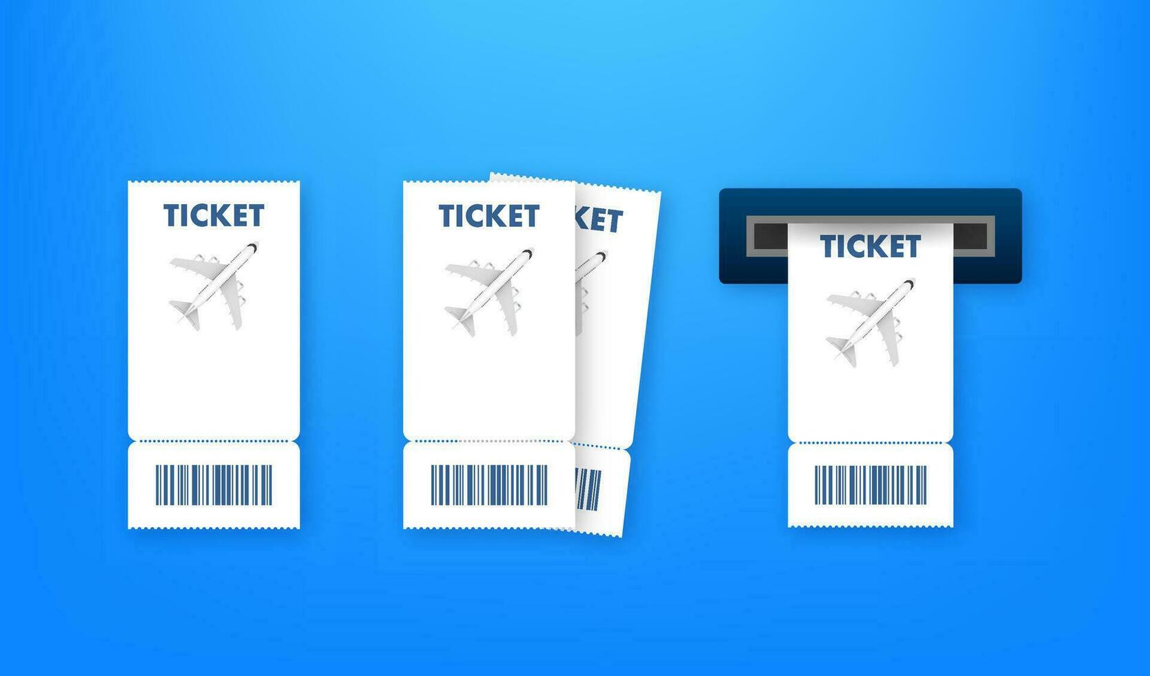 aerolínea Entradas o embarque pasar dentro de especial Servicio sobre. vector valores ilustración.