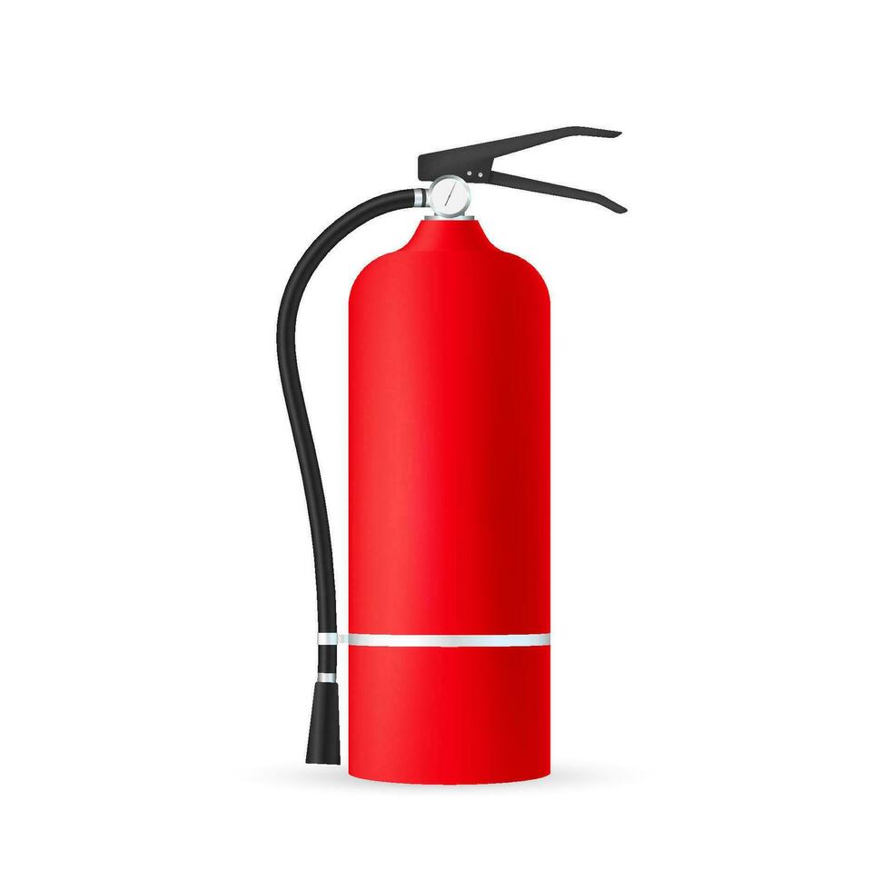 Fire extinguisher protection isolated. Vector stock illustration