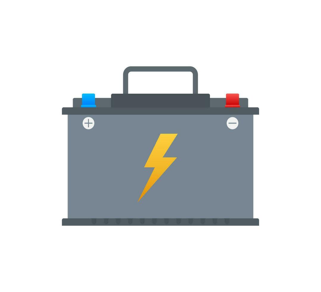 Car Battery icon. Accumulator battery energy power. Vector stock illustration