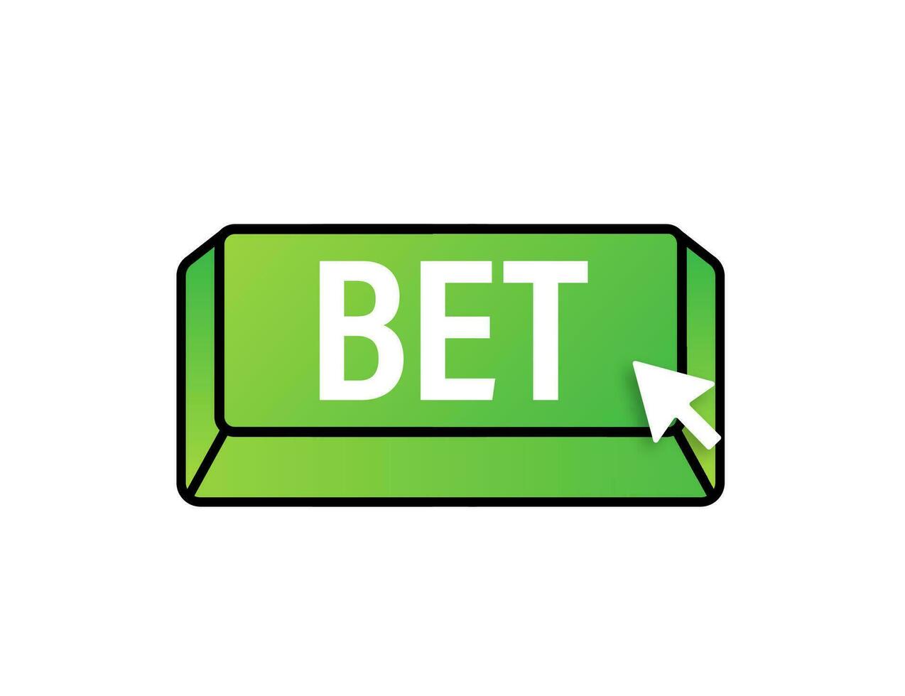 Apply now. Arrow, cursor icon. Hand click. Online betting Vector stock illustration