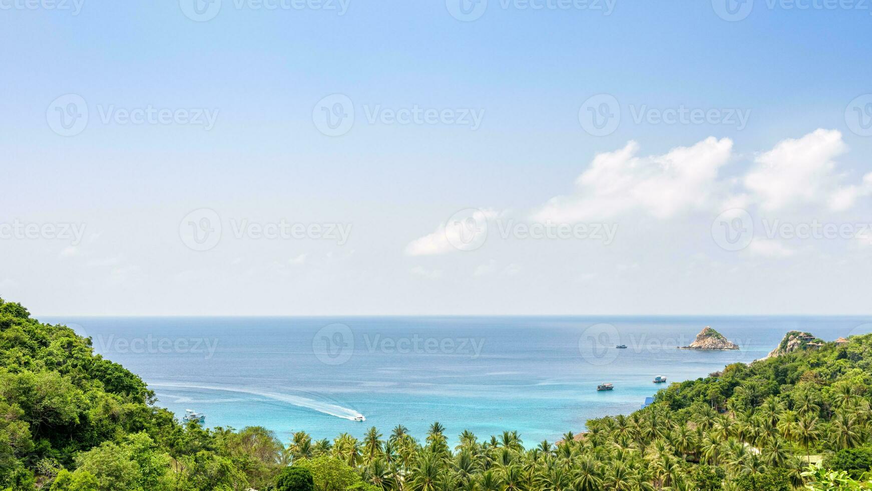 High angle view at Koh Tao photo