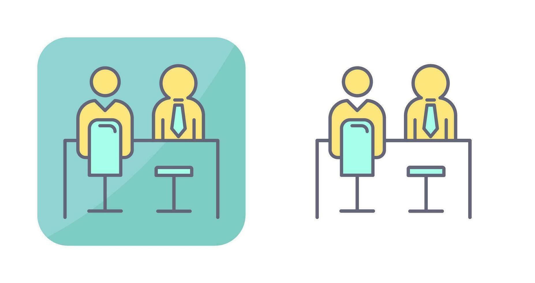 Employee Interview Vector Icon