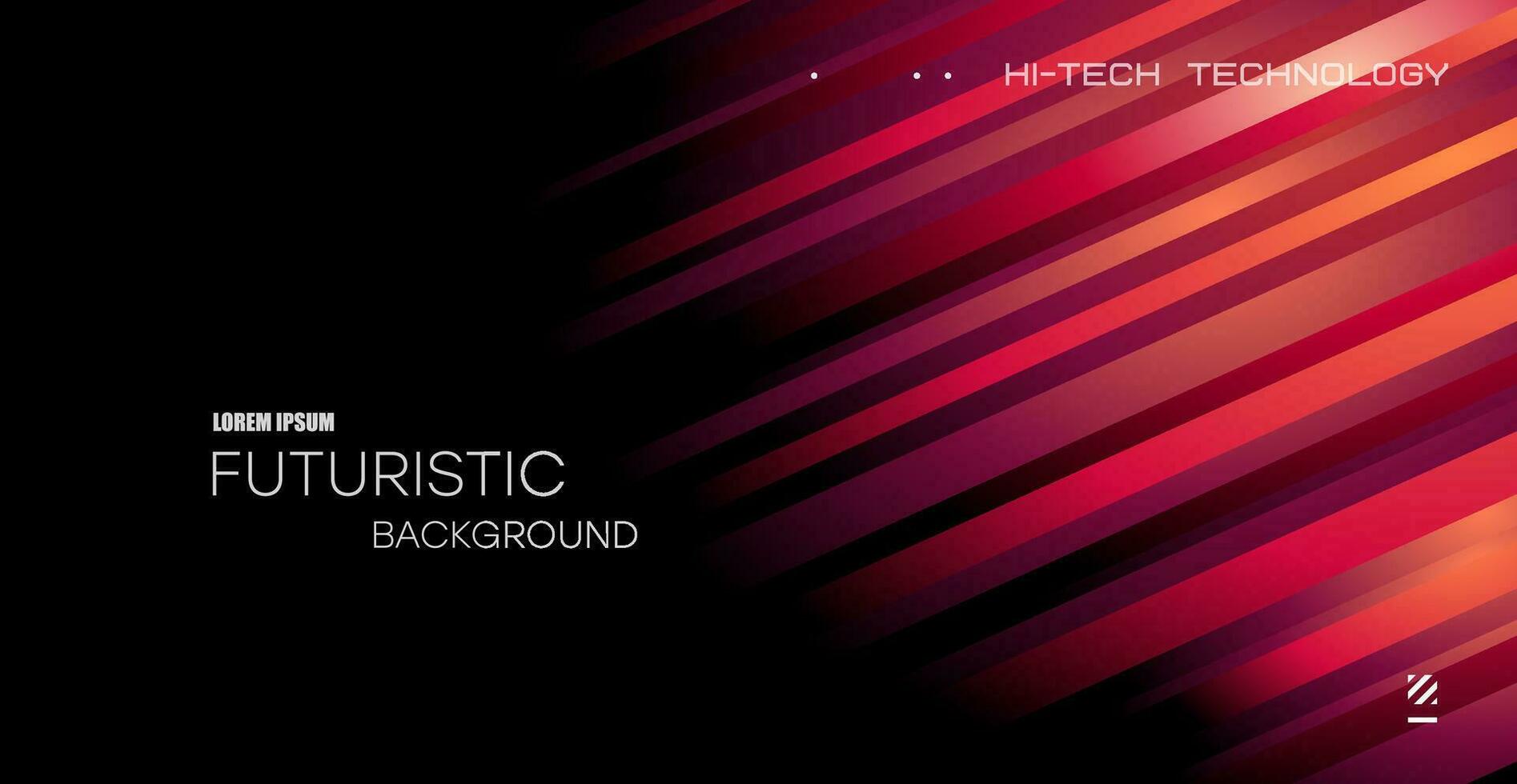 Movement of diagonal red lines. Soft, elegant design. Glitch effect. vector