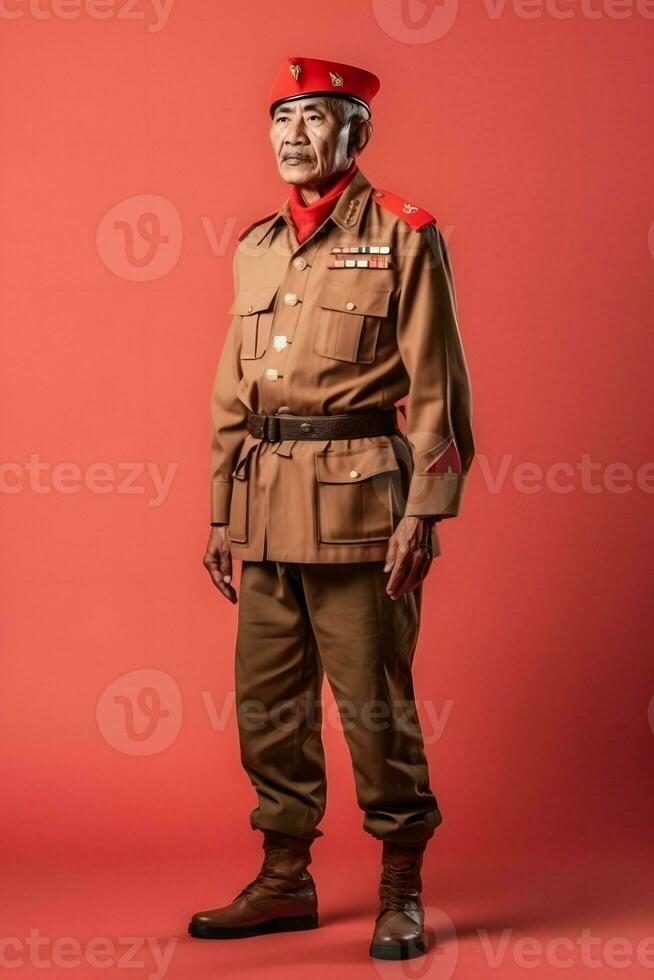 Indonesian veteran soldier photo