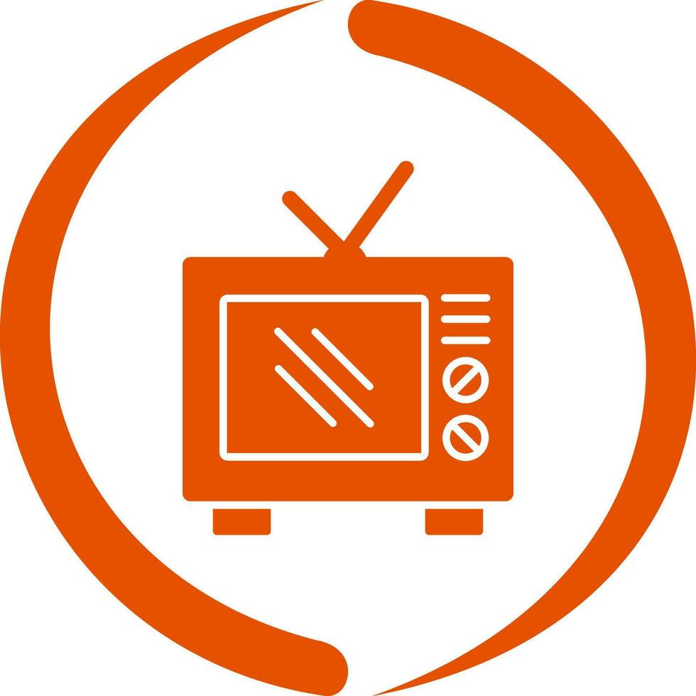 Old TV Vector Icon
