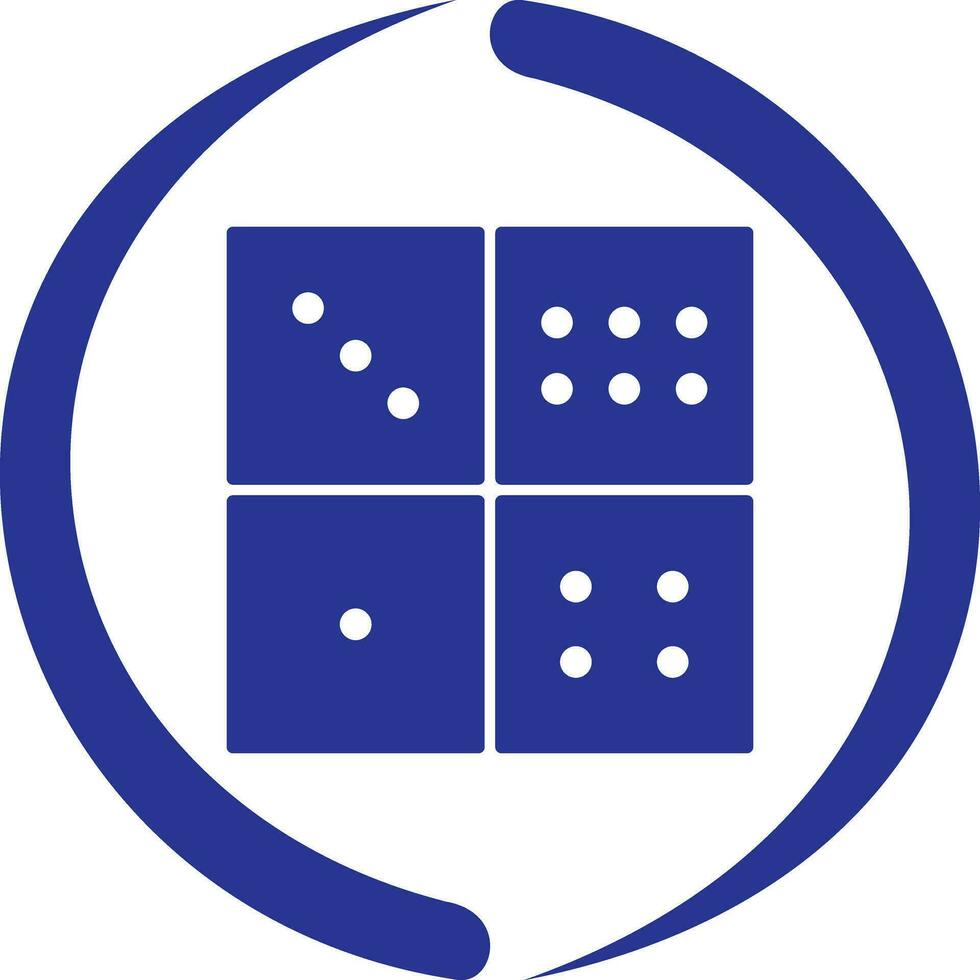Domino Game Vector Icon
