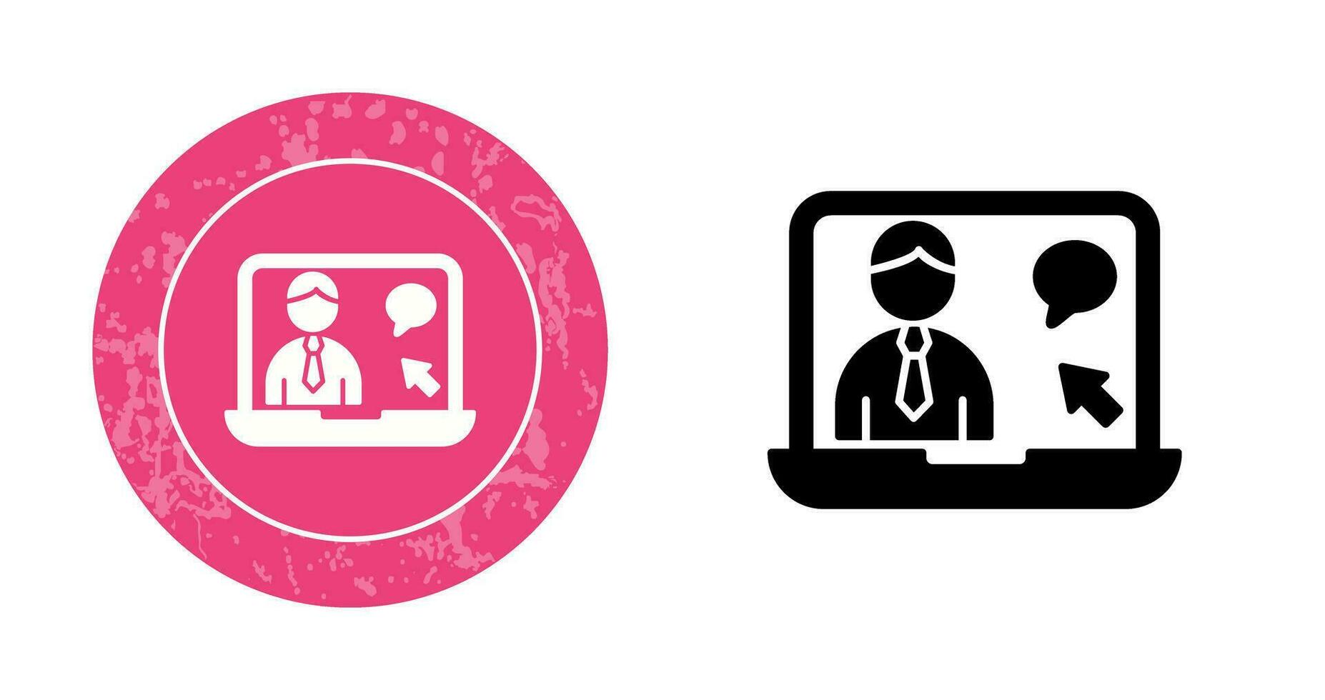 Online Interview Vector Icon