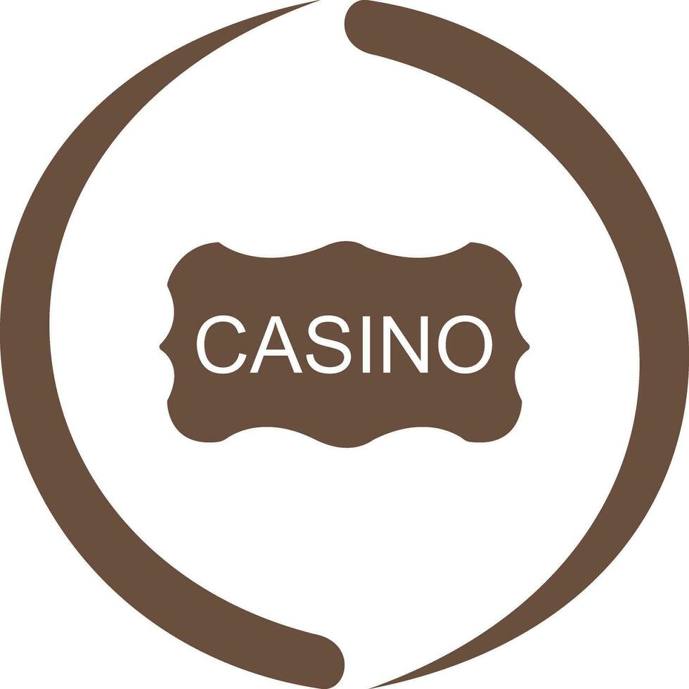 Casino Sign Vector Icon