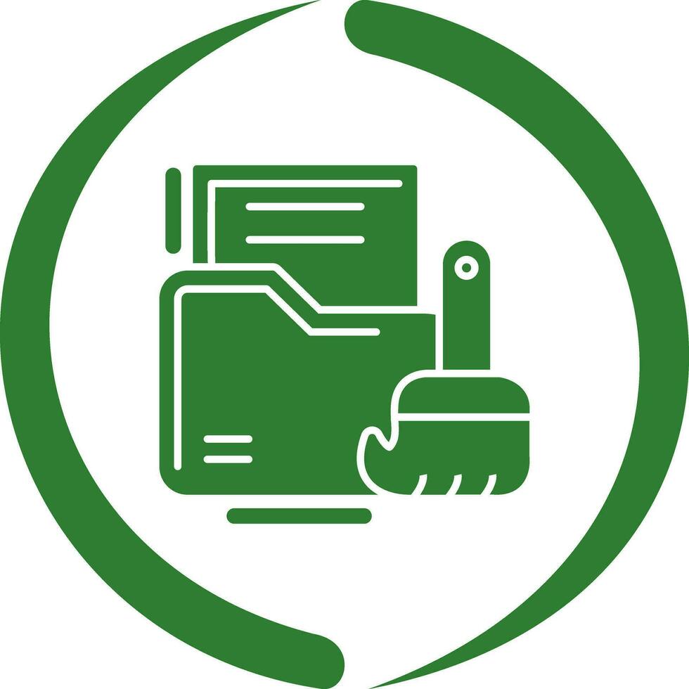 Data Cleaning Vector Icon