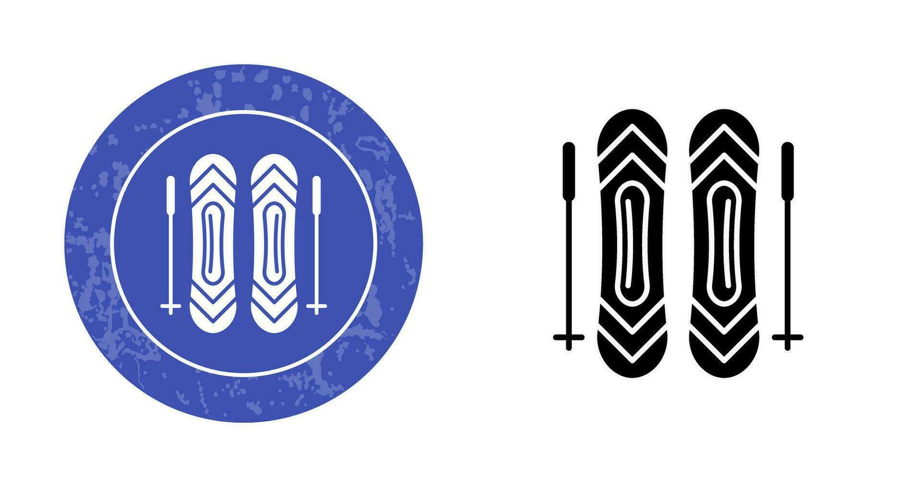 Ski Sticks Vector Icon