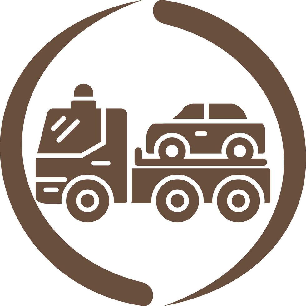 Tow Truck Vector Icon