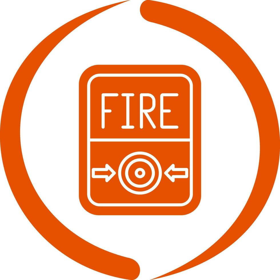 Fire Button Vector Icon