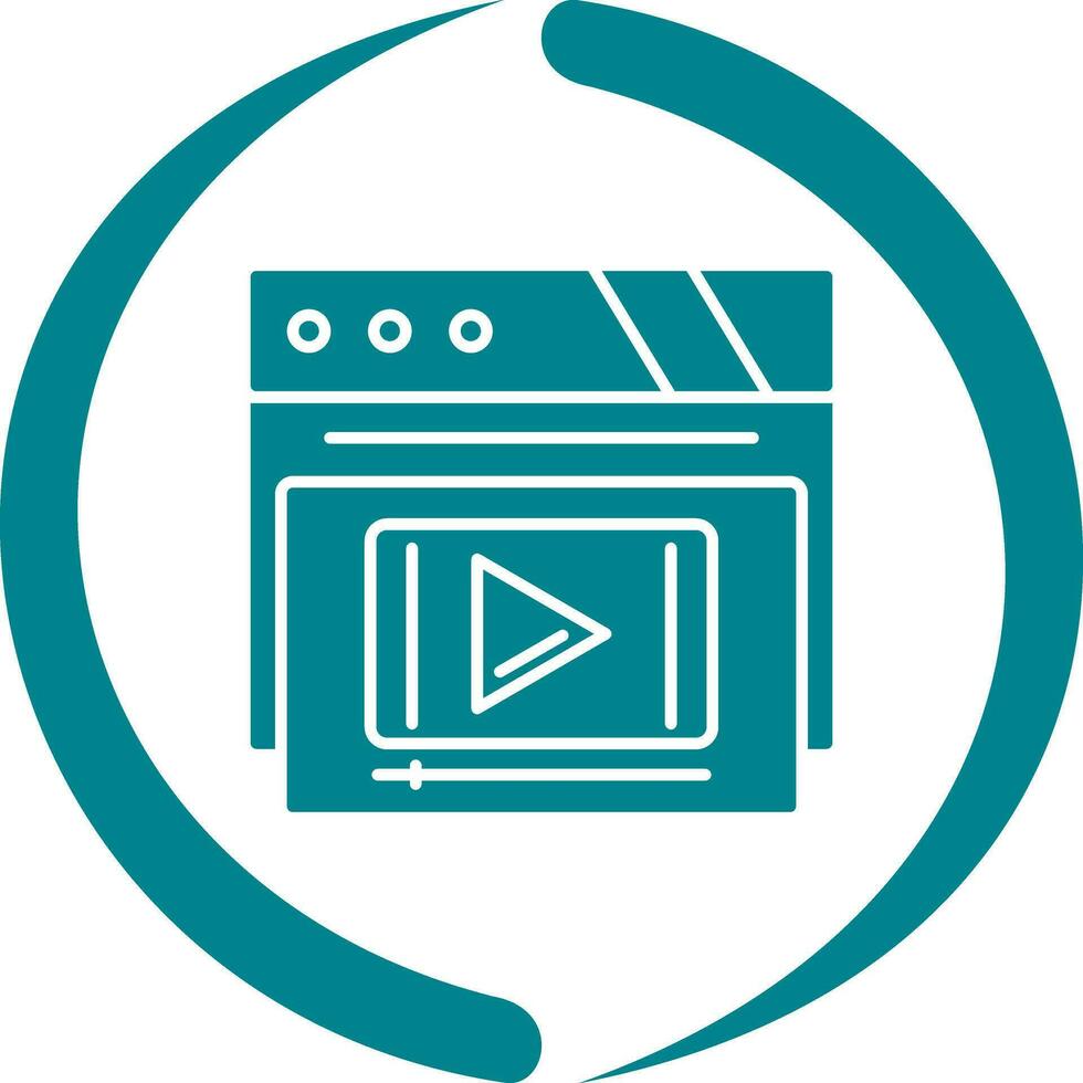 Video Player Vector Icon