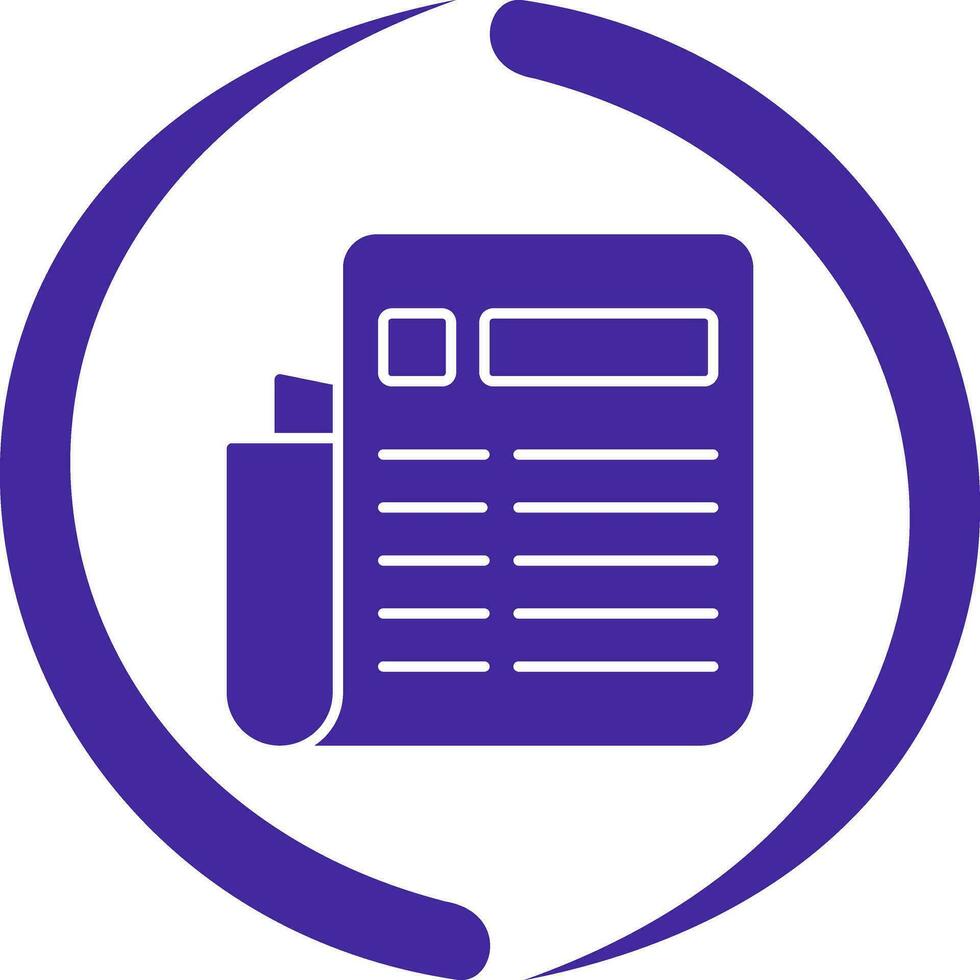 News Paper Vector Icon