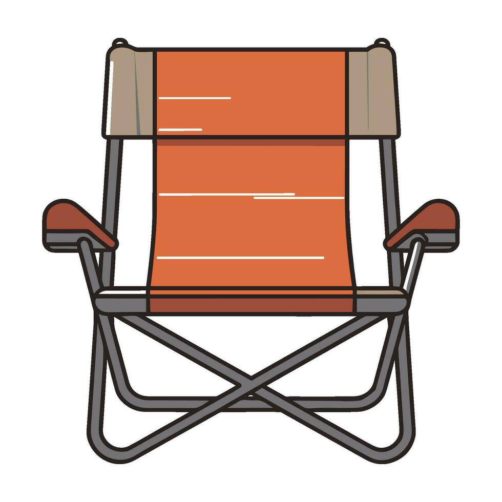 Camping Chair Clipart vector illustration