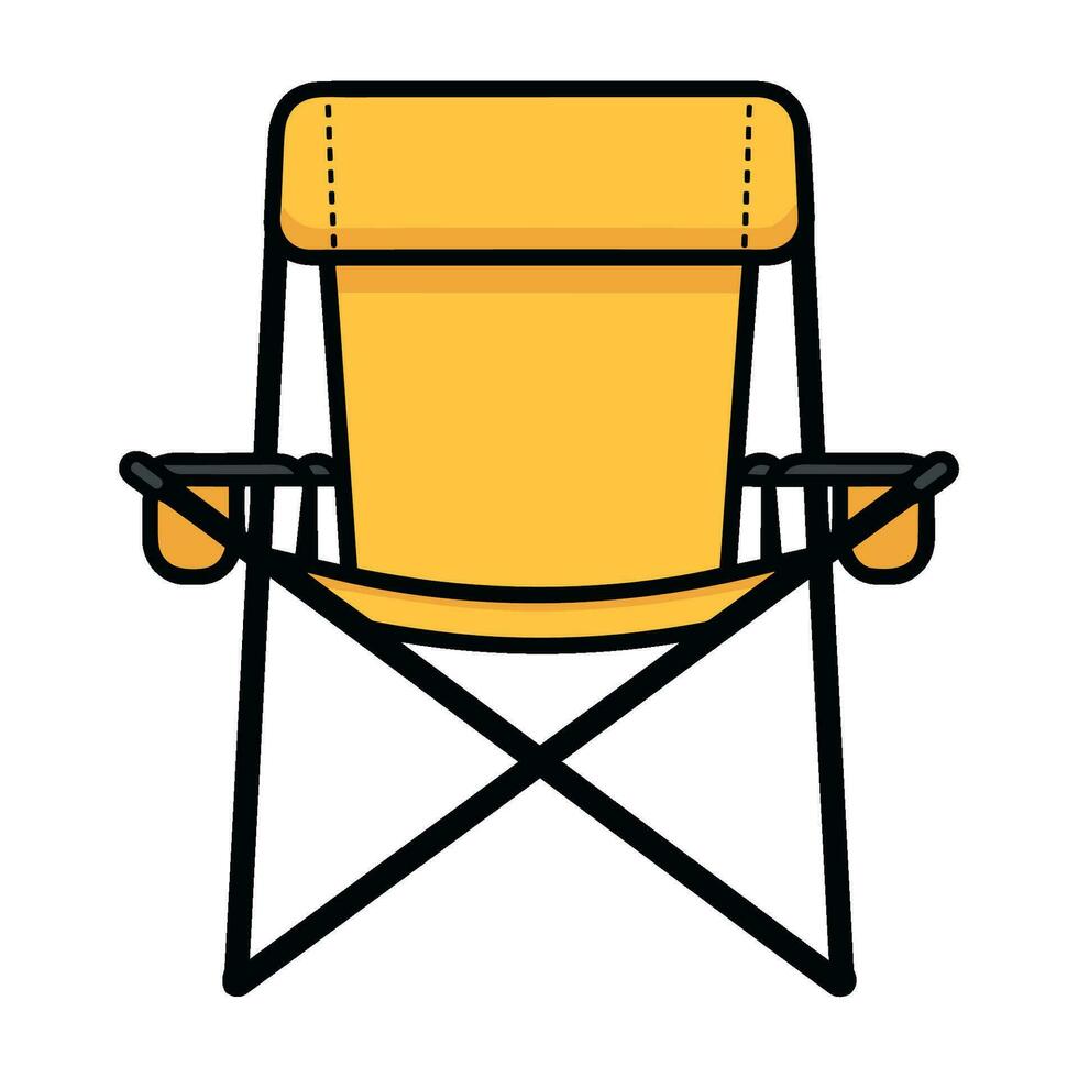 Camping Chair Clipart vector illustration