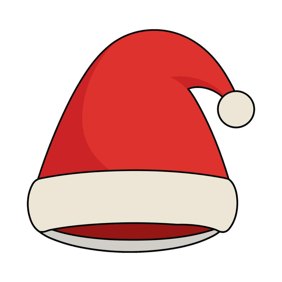 Free Santa Hat vector clipart, Christmas Hat illustration