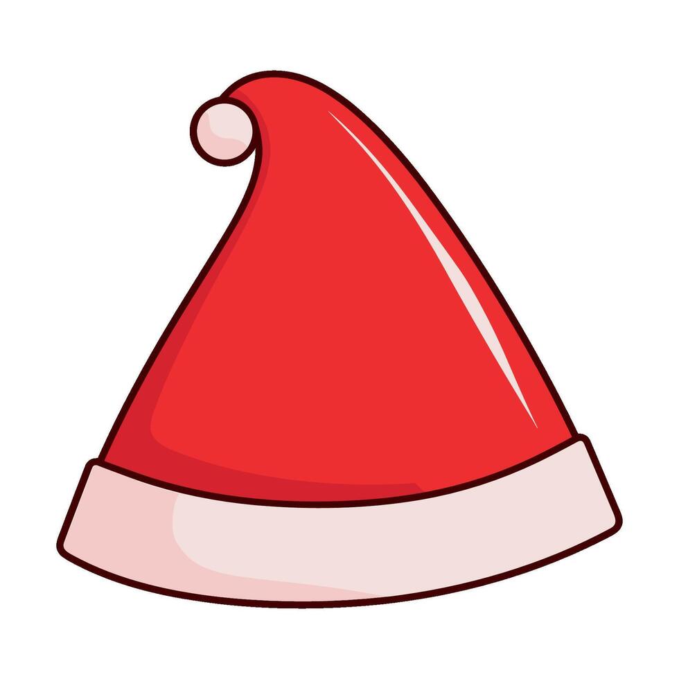 Free Santa Hat vector clipart, Christmas Hat illustration