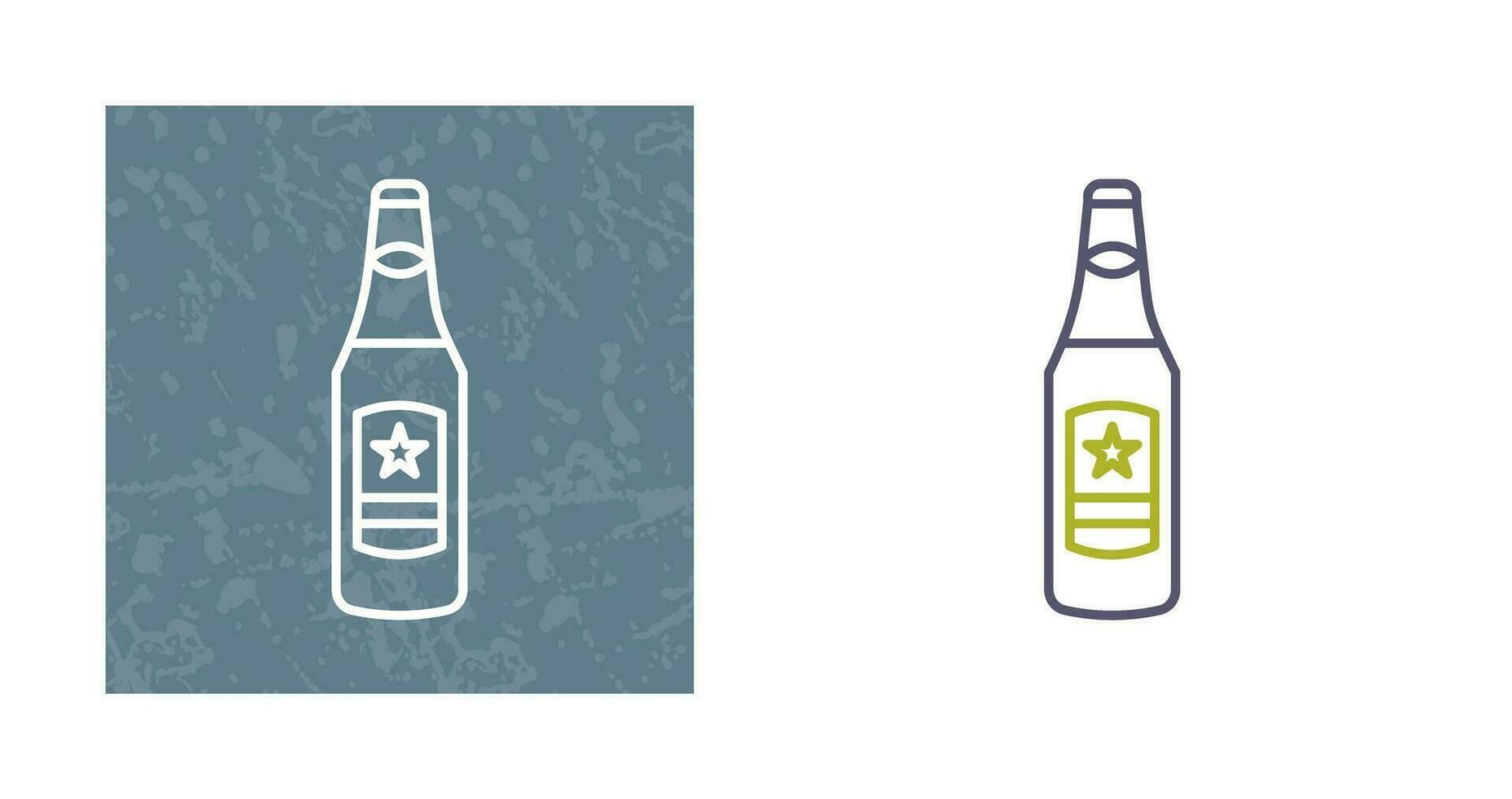 icono de vector de botella de cerveza