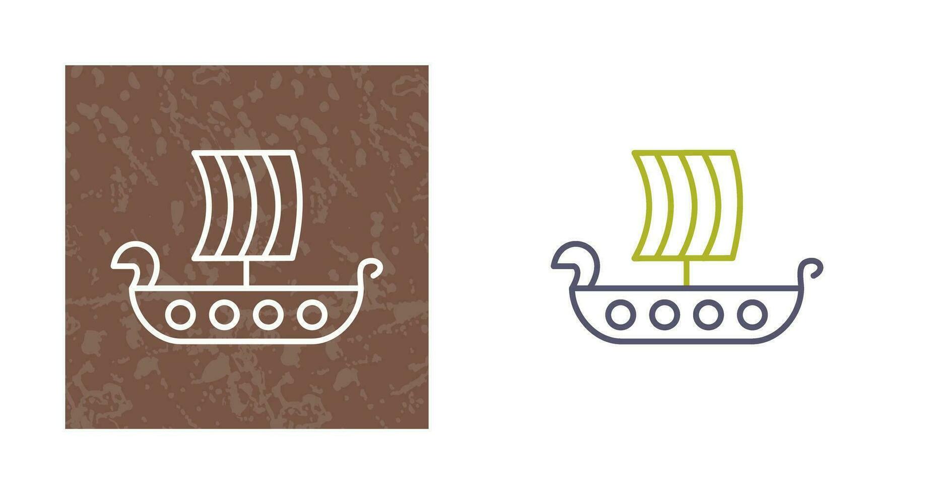 Viking Ship Vector Icon