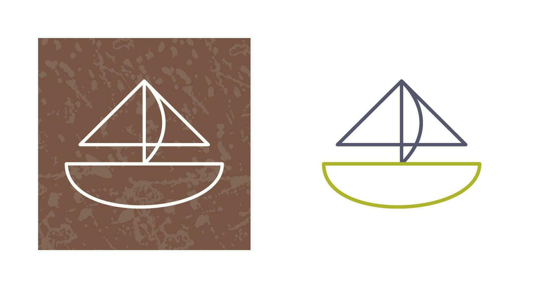 Small Yacht Vector Icon