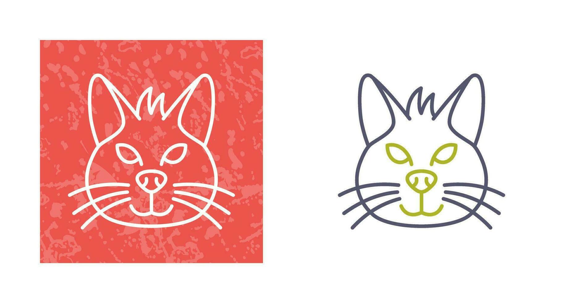 icono de vector de gato