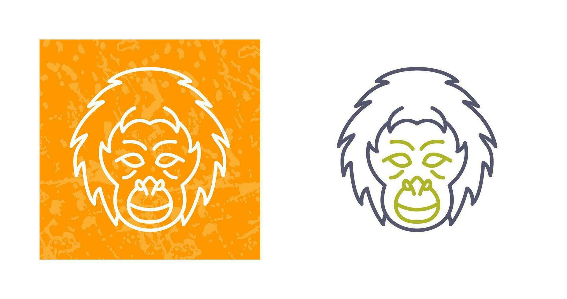 Orangutan Vector Icon