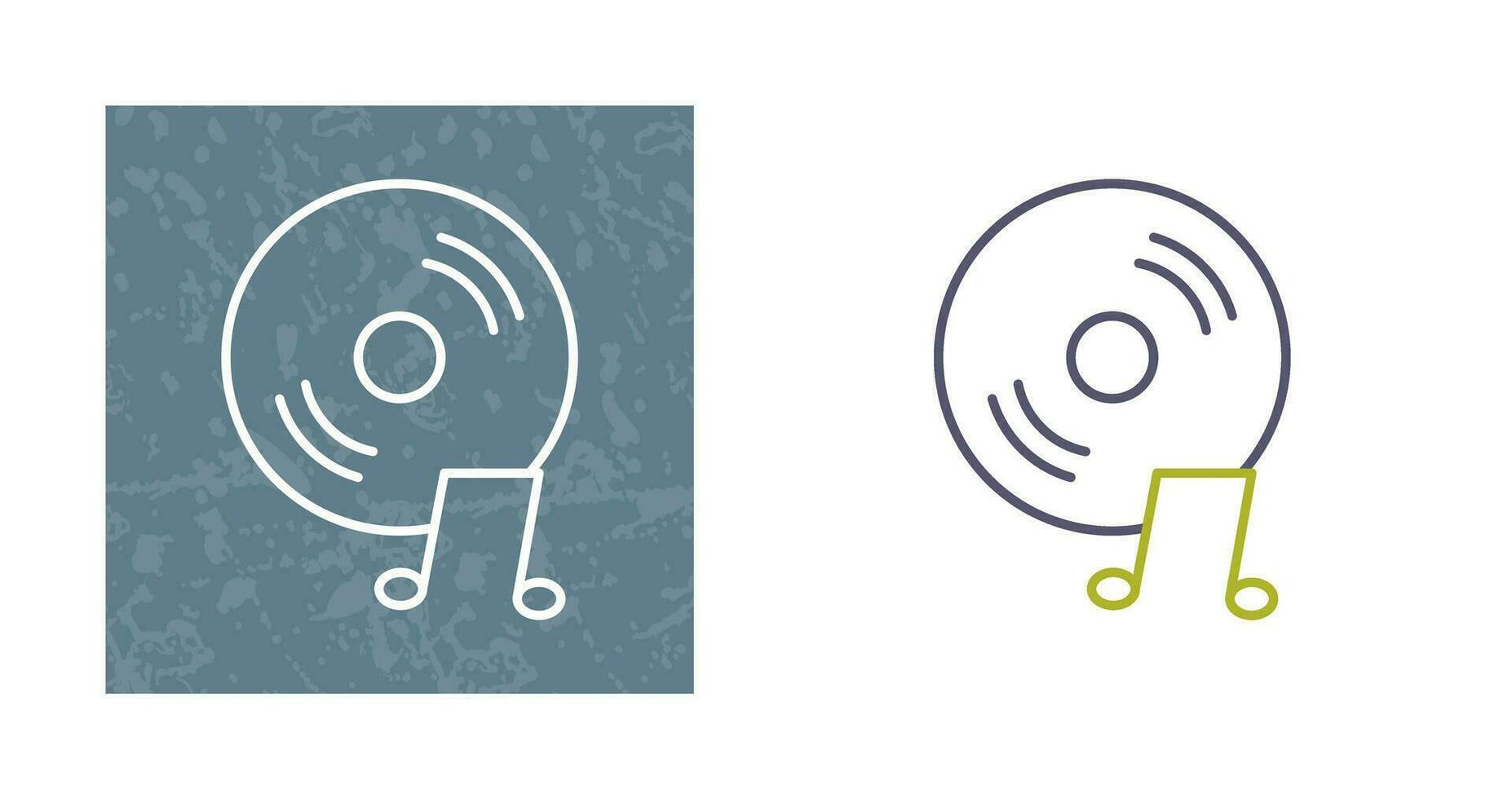 Unique Music CD Vector Icon