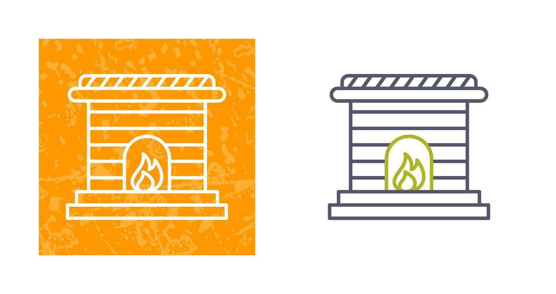 Fireplace Vector Icon