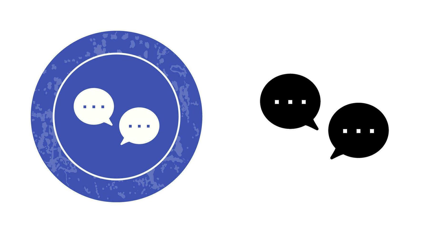 Unique Conversation Bubbles Vector Icon