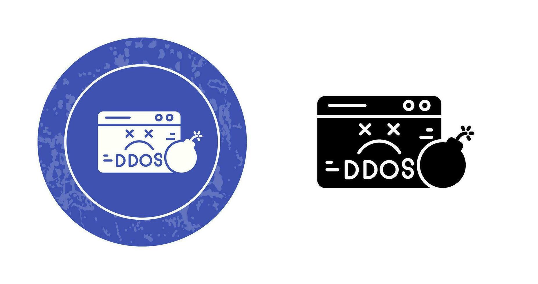 icono de vector de ddos