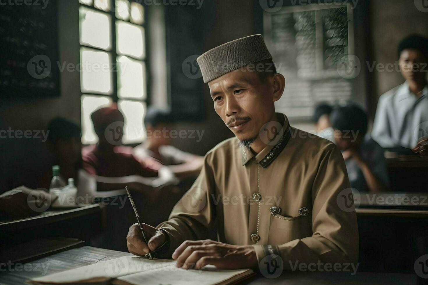 Indonesian male teacher photo