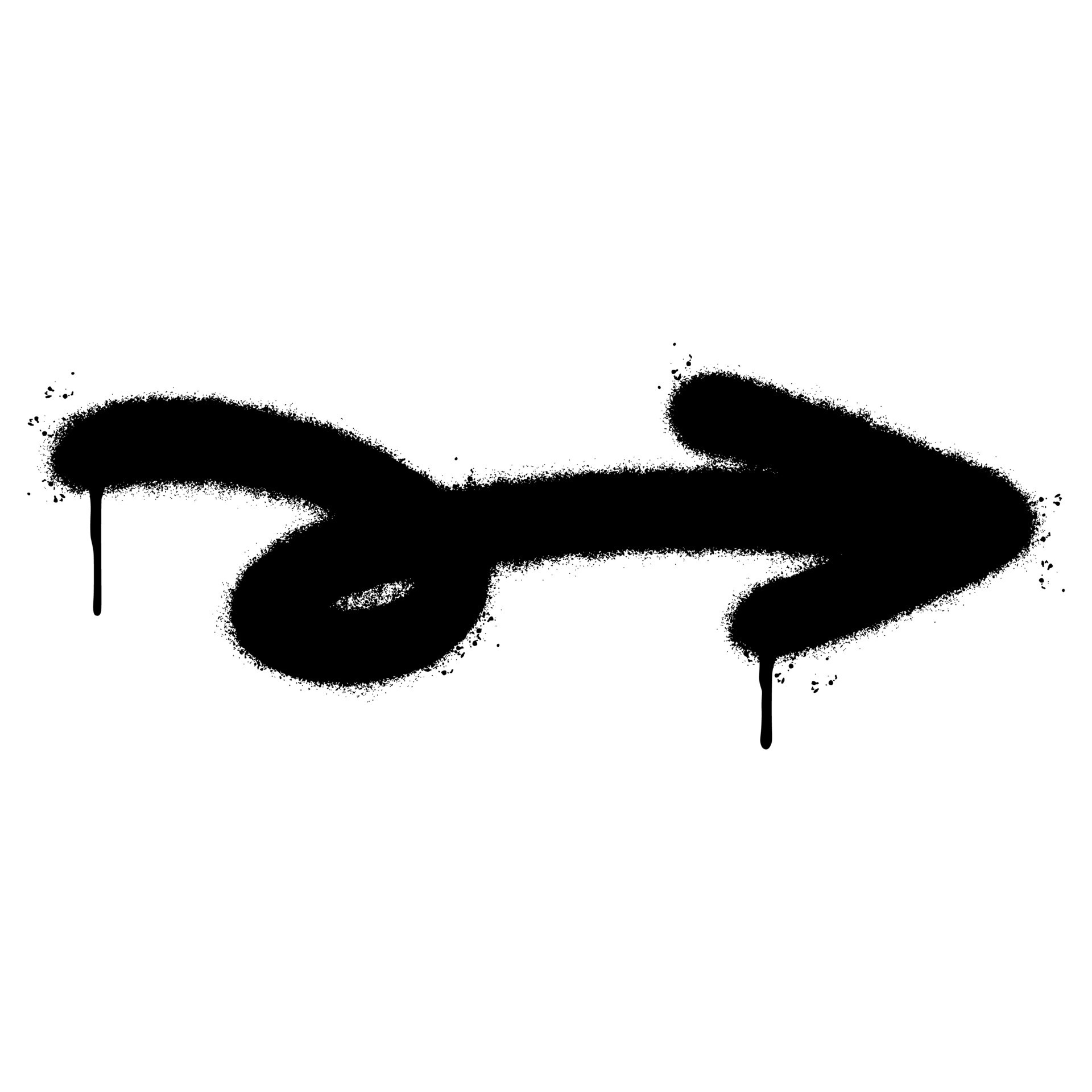 Spray Painted Graffiti arrow Sprayed isolated with a white background