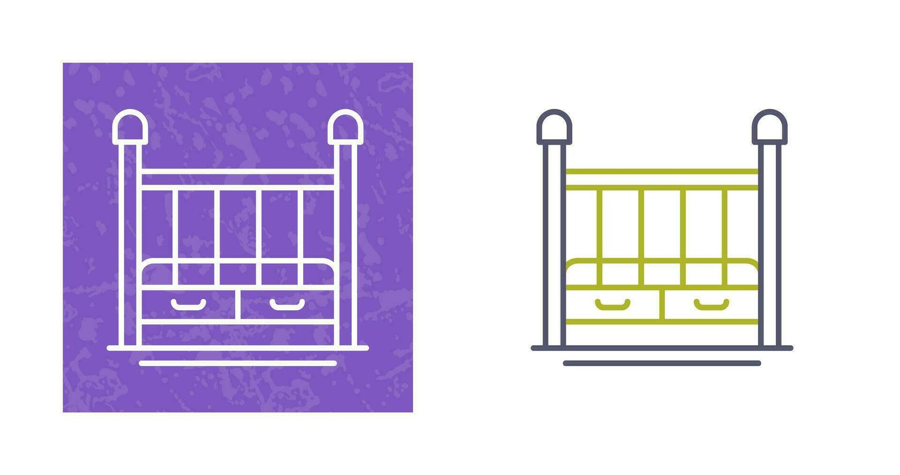 Baby Crib Vector Icon