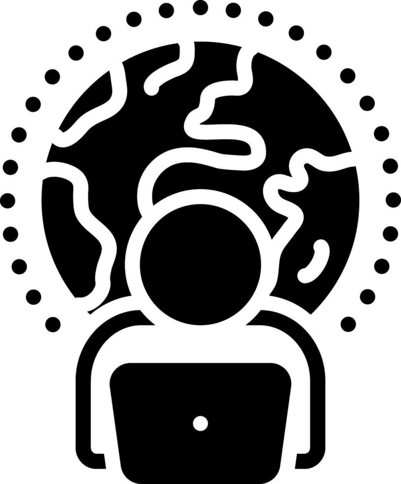solid icon for accessing vector