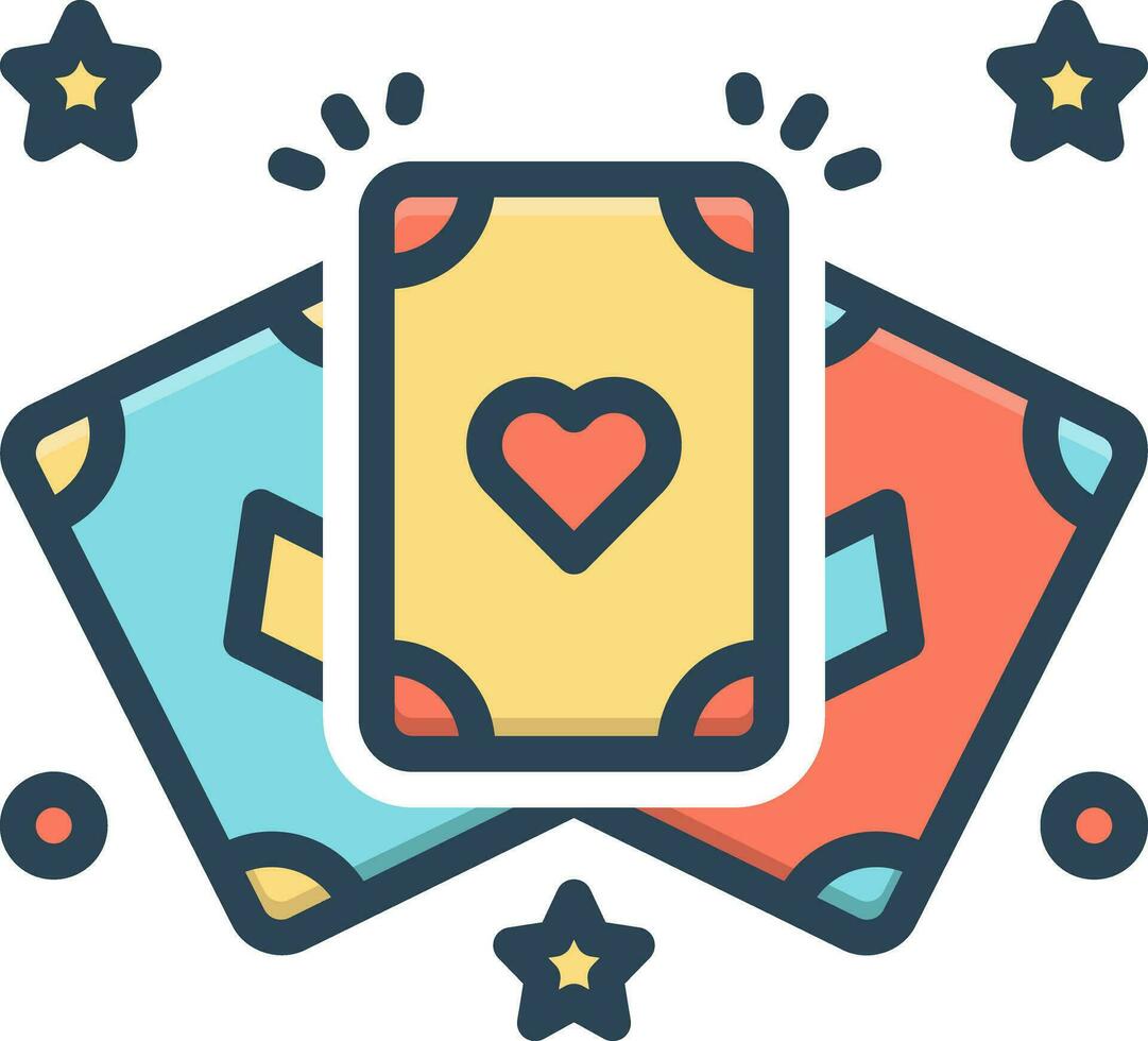 color icon for magical vector