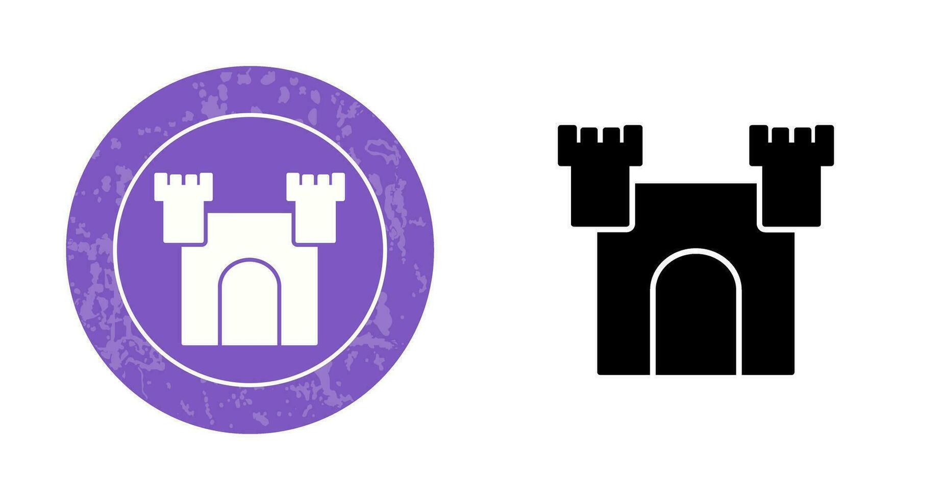 Unique Castle Vector Icon