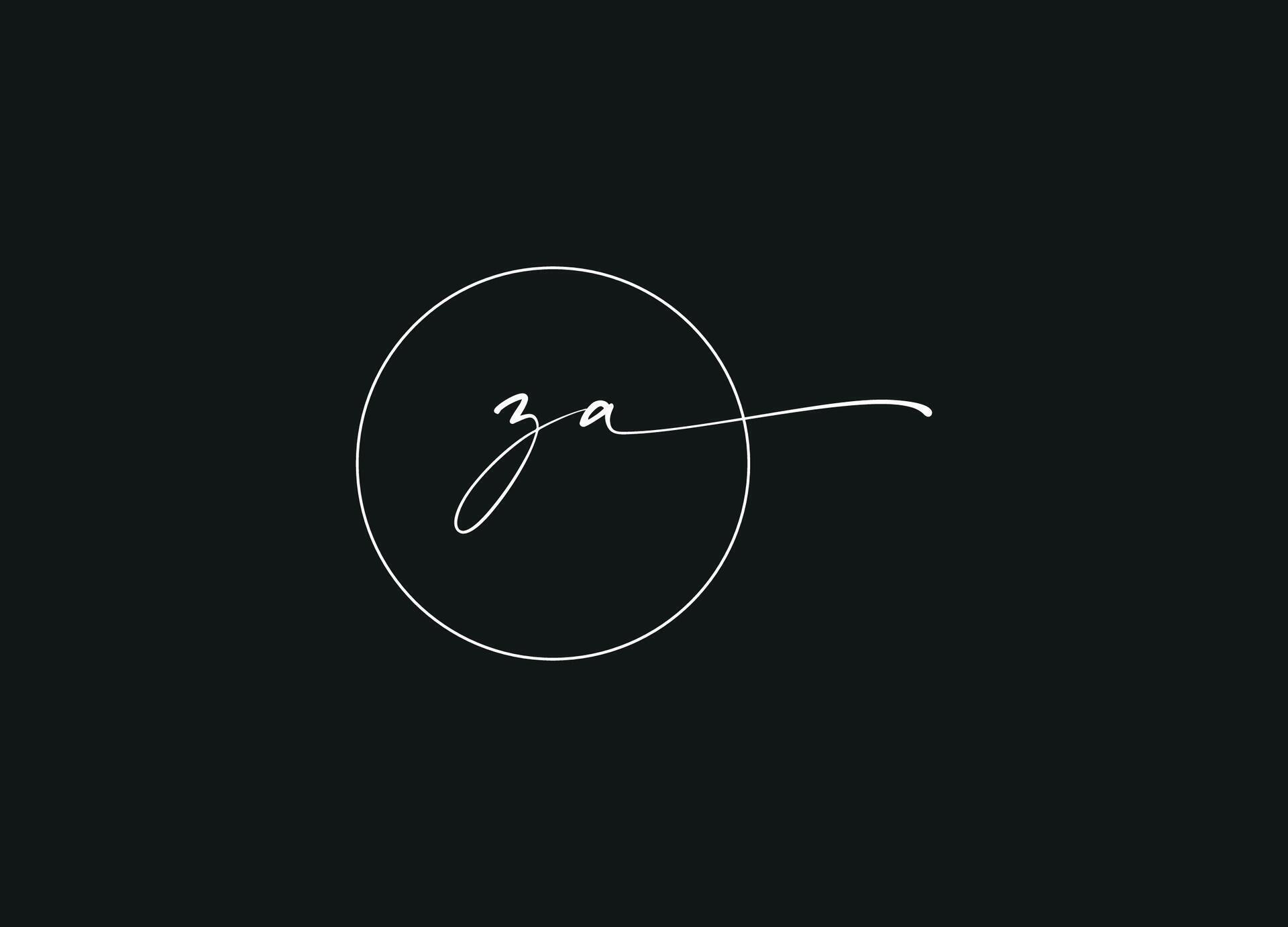 ZA letter logo design and monogram logo 29932730 Vector Art at Vecteezy