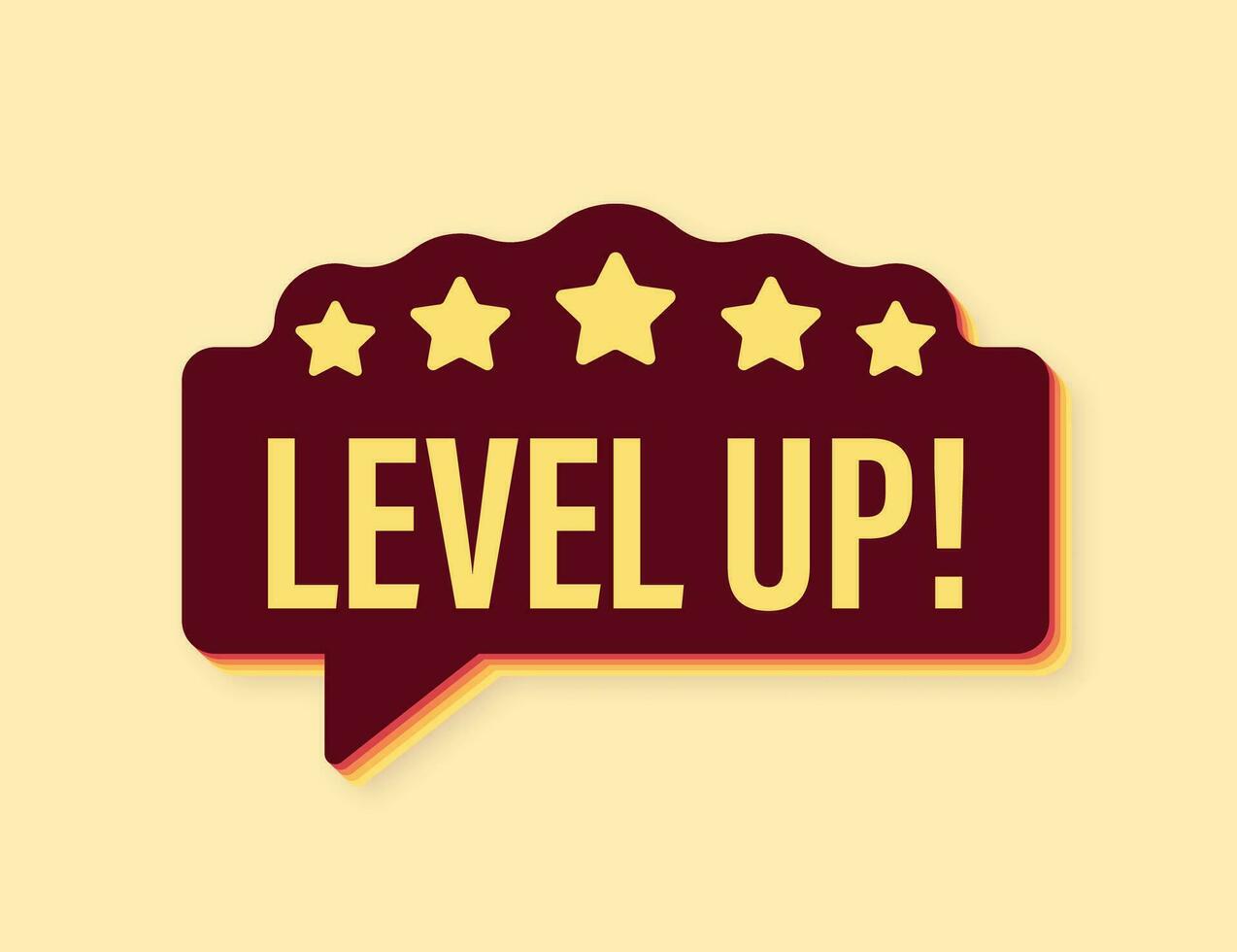Game icon bonus. level up retro icon, new level logo. Vector illustration