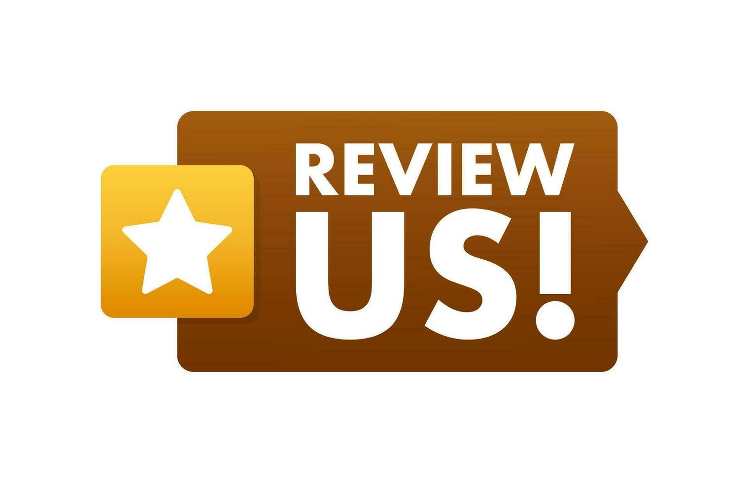 Review us User rating concept. Review and rate us stars. Business concept. Vector illustration