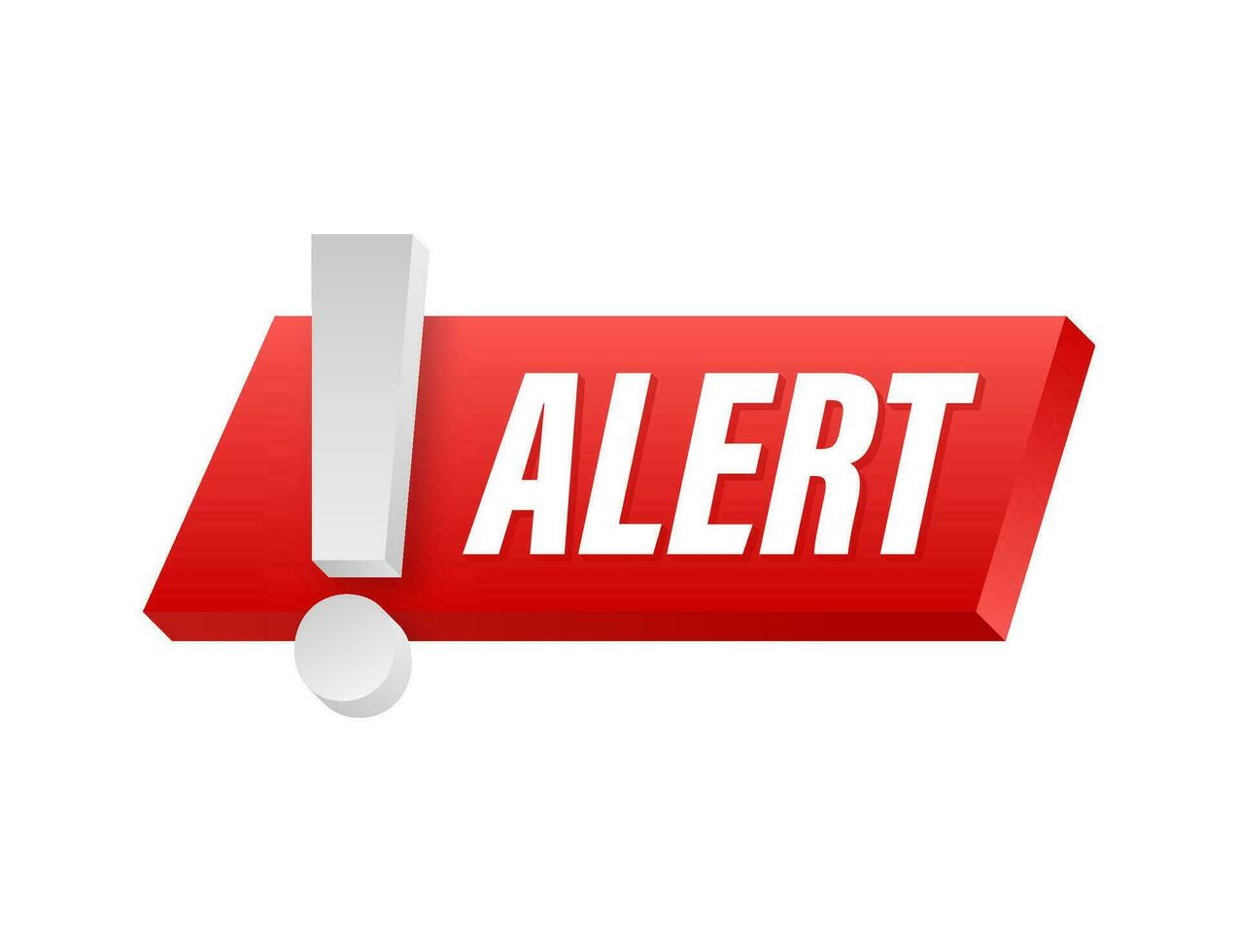 Alert sign. Attention warning attacker alert sign. Technology cyber security protection concept. Vector stock illustration