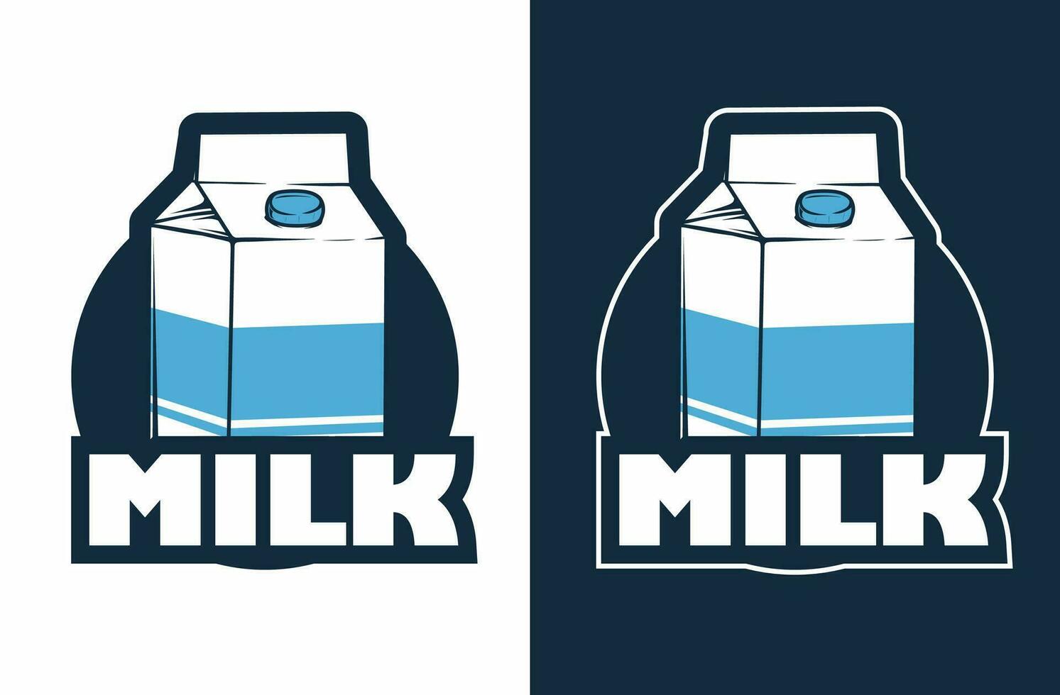 milk logo design template vector