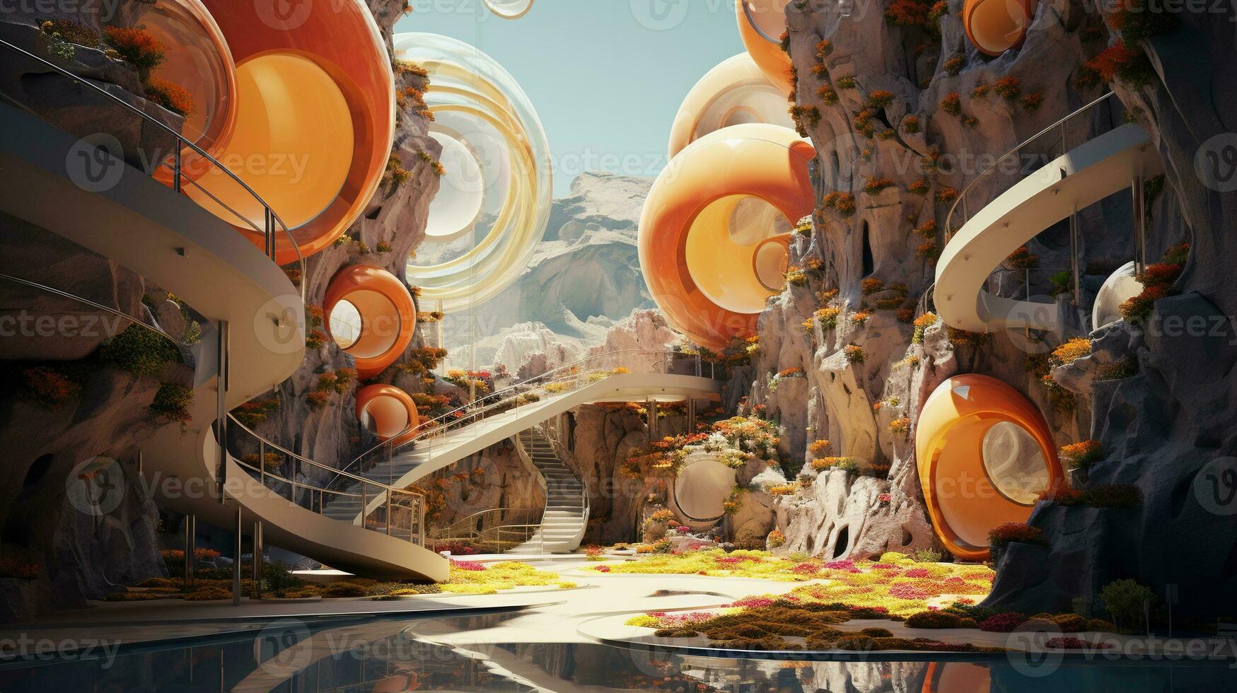 revitalizing modern color palette, digital art illustration, Generative