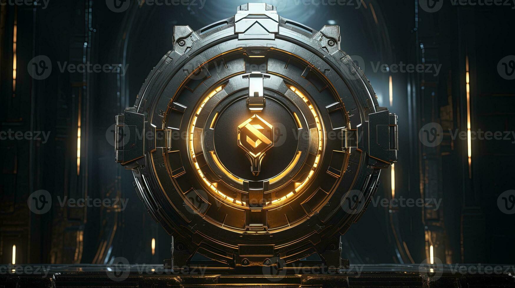 sentinels emblem, digital art illustration, Generative AI photo