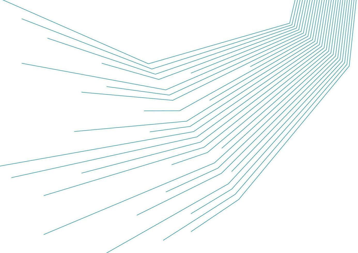 Blue white minimal lines abstract futuristic tech background vector